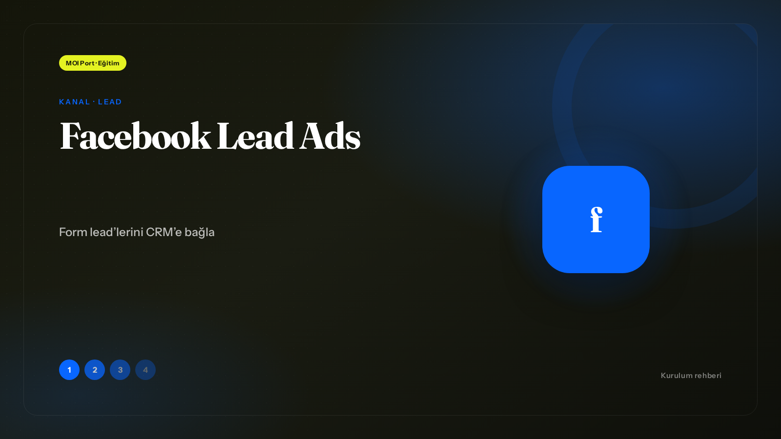 Facebook Lead Ads kurulumu